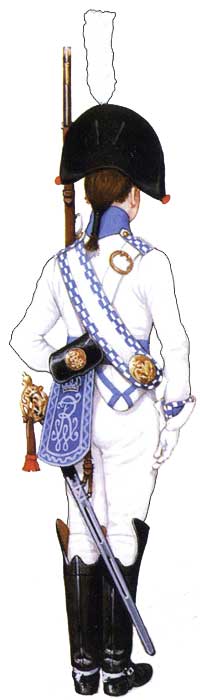 Униформа рядового кирасирского полка фон Бейлиодза (№5), 1806 год - Uniformen Privat preußischen Kürassier-Regiment Hintergrund Beyliodza