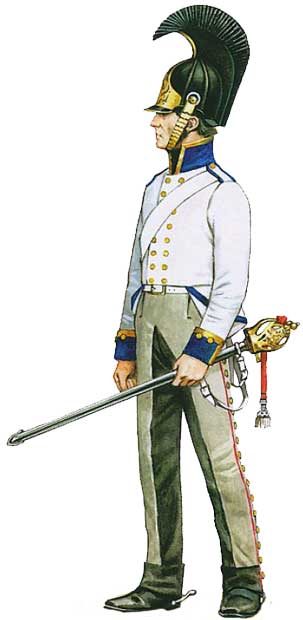 Униформа унтер-офицера Бранденбургского кирасирского полка (№4), 1813 - Uniforms NCO Brandenburg Cuirassier Regiment (№4), 1813