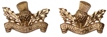 эмблема на воротник Королевского полка Шотландии (Royal Regiment of Scotland)