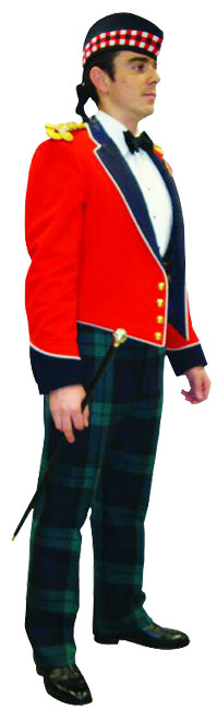 Офицер Королевского полка Шотландии (Royal Regiment of Scotland) в униформе для приемов № 10В.