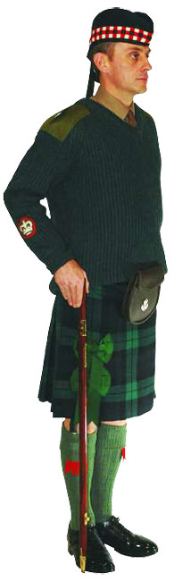 Униформа № 13А WO (уоррент-офицера) и SNCO (старшего унтер-офицера) Королевского полка Шотландии (Royal Regiment of Scotland). 