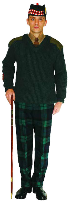 Униформа № 13В WO (уоррент-офицера) и SNCO (старшего унтер-офицера) Королевского полка Шотландии (Royal Regiment of Scotland).