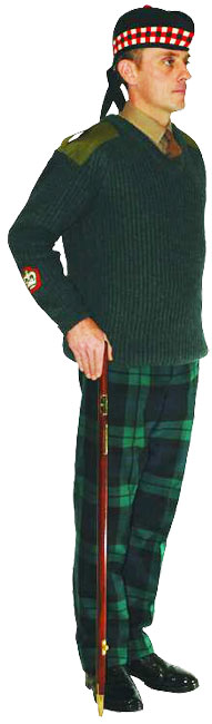 Униформа № 13В WO (уоррент-офицера) и SNCO (старшего унтер-офицера) Королевского полка Шотландии (Royal Regiment of Scotland).