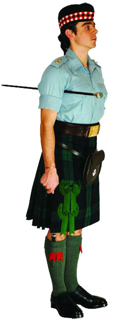 Офицер Королевского полка Шотландии (Royal Regiment of Scotland) в униформе № 14В.