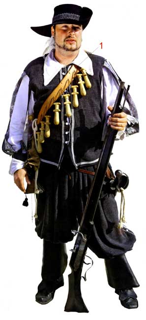 Униформа шведского мушкетера XVII века