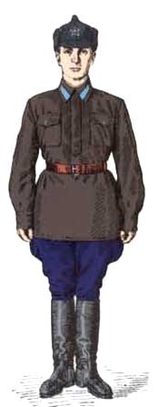 Униформа рядового состава ВВС РККА 1935г.